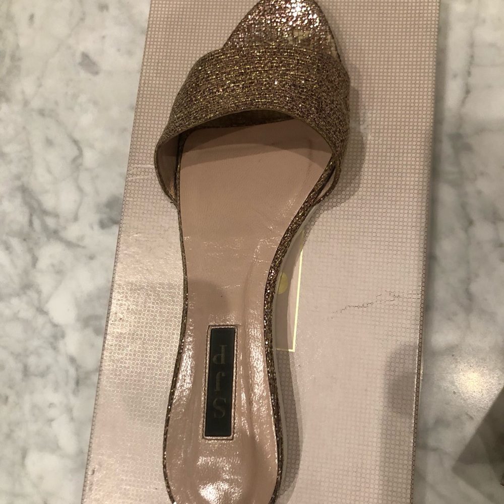 SJP glitter sandals